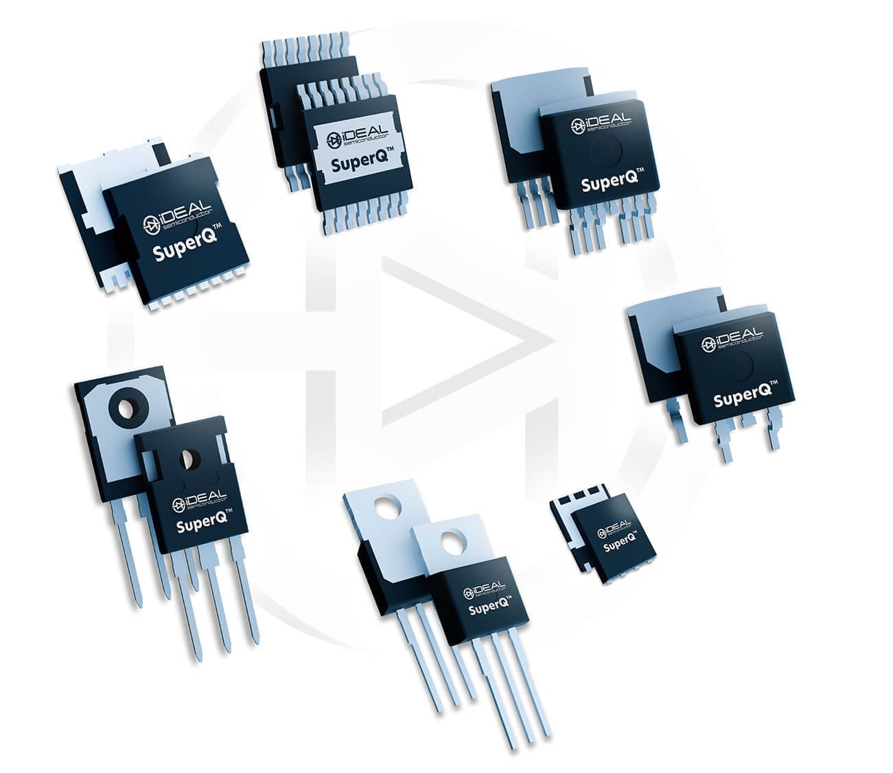 Semiconductor chips and company logo